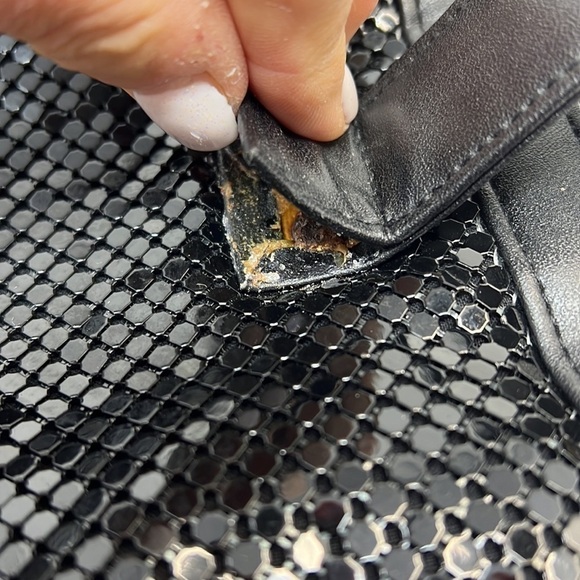 Whiting and Davis Large Double Compartment Shoulder Bag - Picture 15 of 16